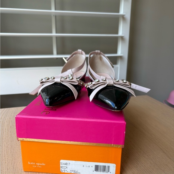Kate Spade Black and Pink Flats - Picture 2 of 12